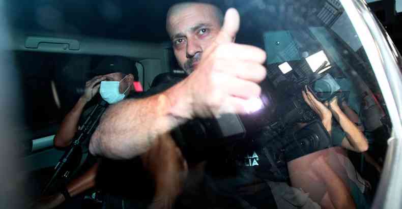 Daniel Silveira foi transferido da sede da Polcia Federal para um batalho da Polcia Militar do Rio de Janeiro(foto: WILSON JUNIOR/ESTADO CONTEDO)