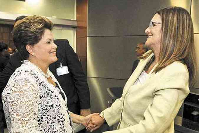 Dilma Rousseff e Graa Foster: includas na lista da Time de 2012, que tambm tinha o empresrio Eike Batista(foto: Roberto Stuckert/PR)