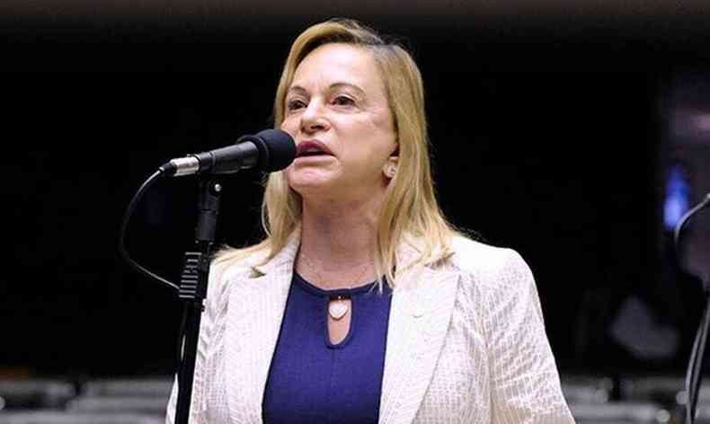 Deputada Magda Mofatto (PL-GO) votou por manter a priso do deputado Daniel Silveira(foto: Agncia Brasil/Reproduo)
