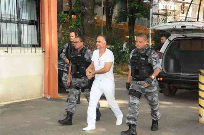 Marcos Valrio cumpre pena de 37 anos de recluso por participao no mensalo do PT.(foto: Euler Jnior/EM/D.A Press - 28/05/14)