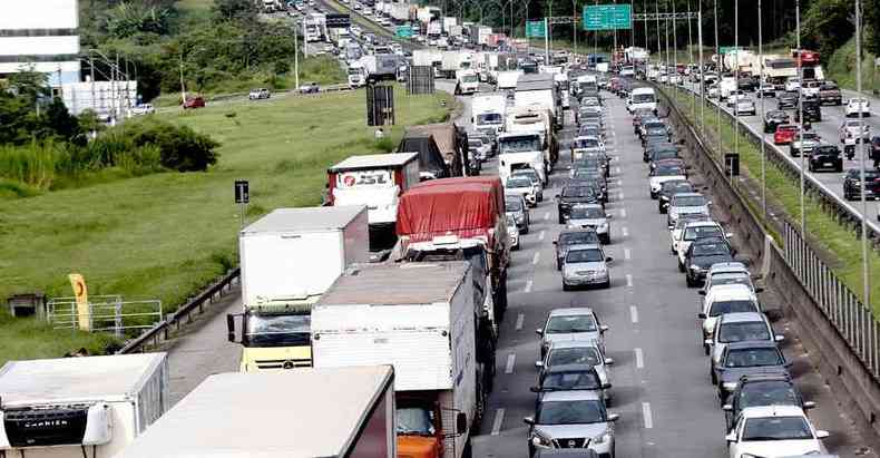 Protesto dos caminhoneiros na segunda-feira levou Planalto a fazer proposta, mas preo para os motoristas no teve ter reduo(foto: Paulo Lopes/BW Press/Estado Contedo)