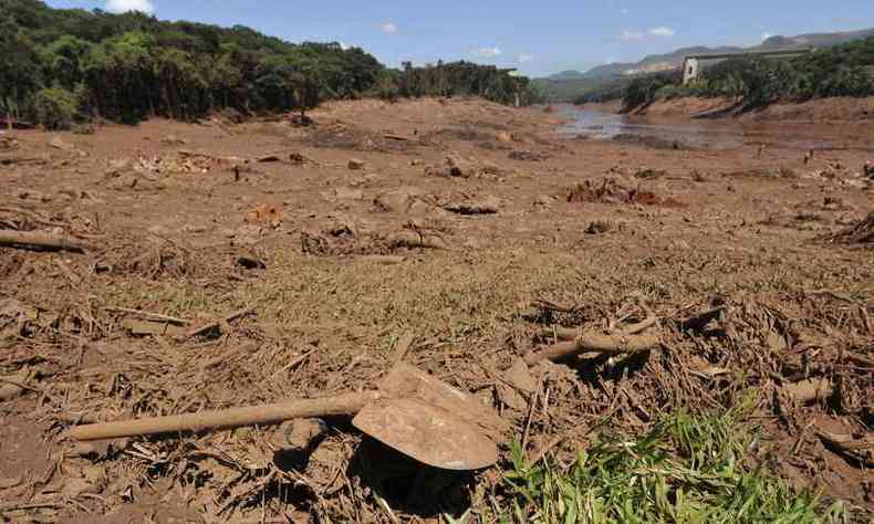 Rompimento da barragem de rejeitos ainda esconde 22 vtimas(foto: Juarez Rodrigues/EM/D.A. Press)