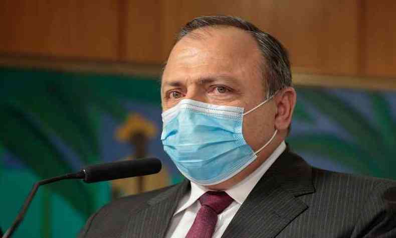 Ministro da Sade, Eduardo Pazuello, afirma que nenhuma das empresas responsveis pelas vacinas em teste no pas solicitou uso emergencial (foto: Carolina Antunes/PR)