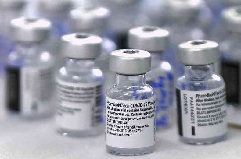 Vacinas da Pfizer precisam ser armazenadas a menos de 70 graus negativos(foto: AFP / Luis ACOSTA)