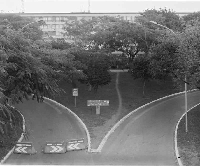 caminho criado em rea inclinada no Eixo Sul