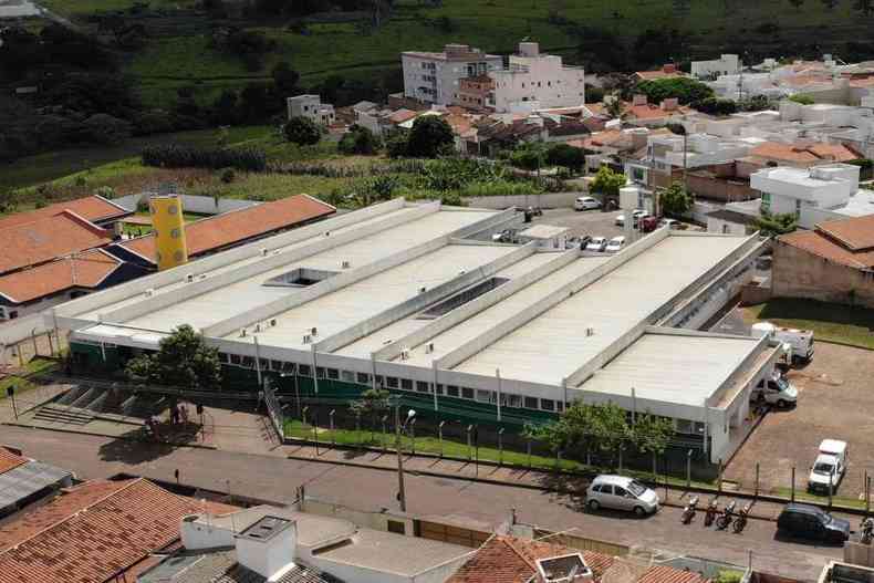Hospital de Campanha em Patos de Minas recebe pessoas diagnosticadas com coronavrus(foto: Prefeitura de Patos de Minas/Divulgao)