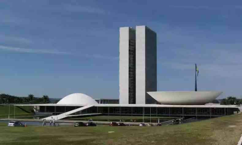 Foto externa do Congresso Nacional, em Braslia