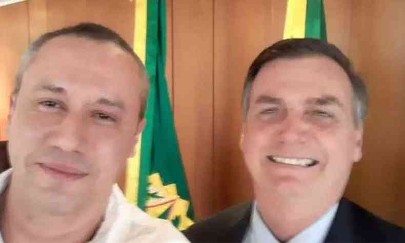 Roberto Alvim participou da 'live' do presidente Bolsonaro no Facebook nessa quinta-feira(foto: Reprodução/Facebook)