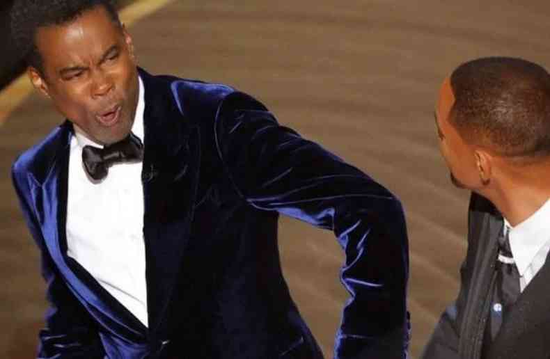 Momento em que Will Smith d um tapa em Chris Rock