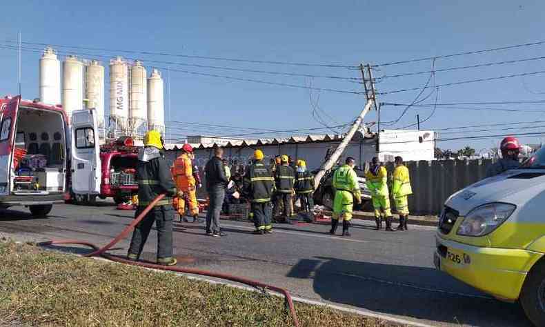 Motorista de 24 anos morreu aps o acidente(foto: Guarda Civil de Contagem/Divulgao)