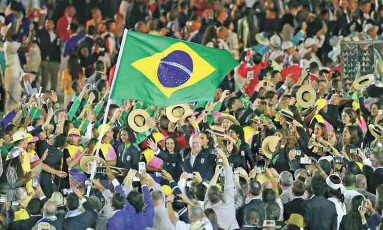 Brasil teve uma delegao recorde na Rio'2016(foto: Rodrigo Clemente /EM/D.A Press)