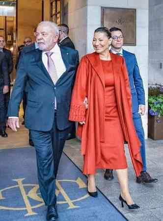 Presidente Lula e primeira-dama Janja na coroao do Rei Charles III