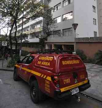 Idosa tem aproximadamente 70 anos e estava sozinha no apartamento(foto: Juarez Rodrigues/EM.DA Press)