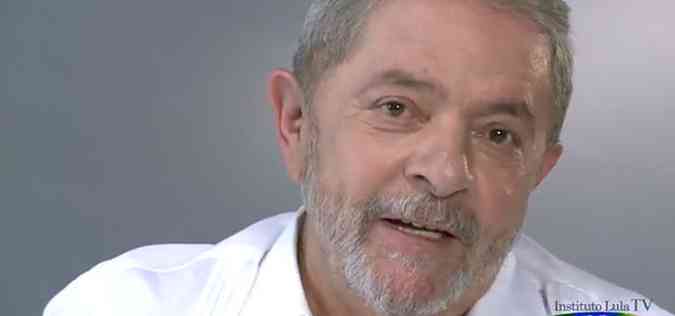 O ex-presidente Lula lembrou o regime militar para ressaltar a importncia do perodo democrtico que vivemos(foto: Reproduo/ Youtube )