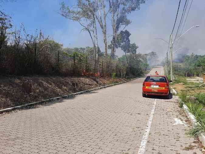 Incndio atingiu o Parque Natural Municipal Felisberto NevesReproduo/ Redes sociais