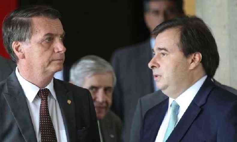 O presidente Jair Bolsonaro rebateu neste sbado (4/9) comentrio de Rodrigo Maia