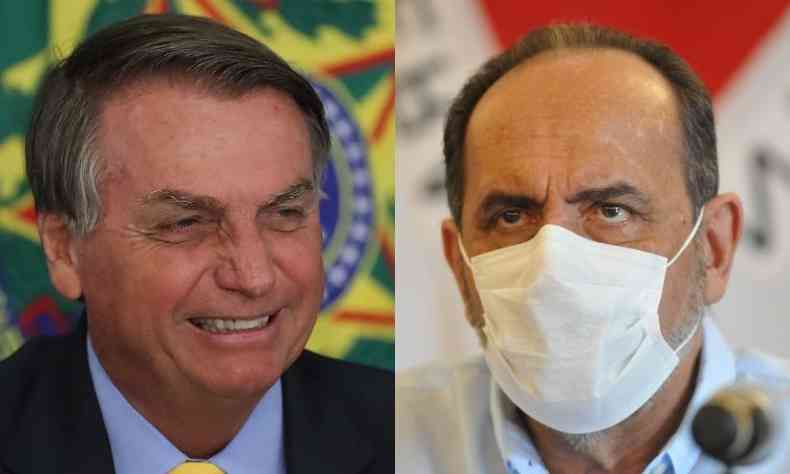 Presidente Jair Bolsonaro (sem partido) e prefeito de Belo Horizonte, Alexandre Kalil (PSD)(foto: Agncia Brasil/Gladyston Rodrigues/EM/D.A Press)
