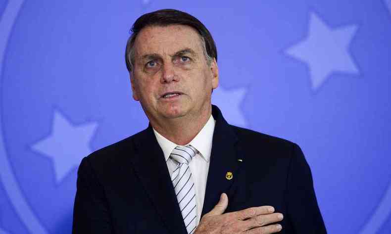 Bolsonaro se mostra preocupado com o nvel dos reservatrios no pas(foto: Marcelo Camargo/Agncia Brasil)