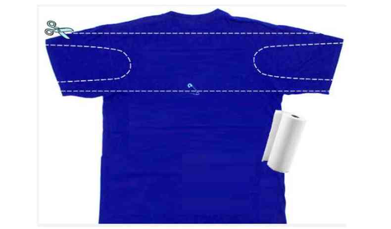 Publicao divulgada pelo ministrio, inclusive disps de um material para ensinar a confeccionar o equipamento utilizando uma camisa no estilo %u201Cfaa voc mesmo%u201D(foto: Ministrio da Sade/Divulgao)