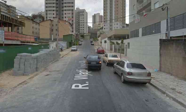 Acidente aconteceu na Rua Wadi Jos Alau, no Bairro Ouro Preto(foto: Reproduo/Google Street View)