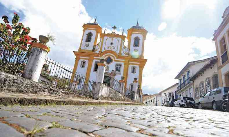 Em Ouro Preto, campanha contra aglomeraes, e tapetes de Corpus Christi ficaro concentrados em 2 pontos(foto: Gladyston Rodrigues/EM/D.A Press %u2013 5/5/21)