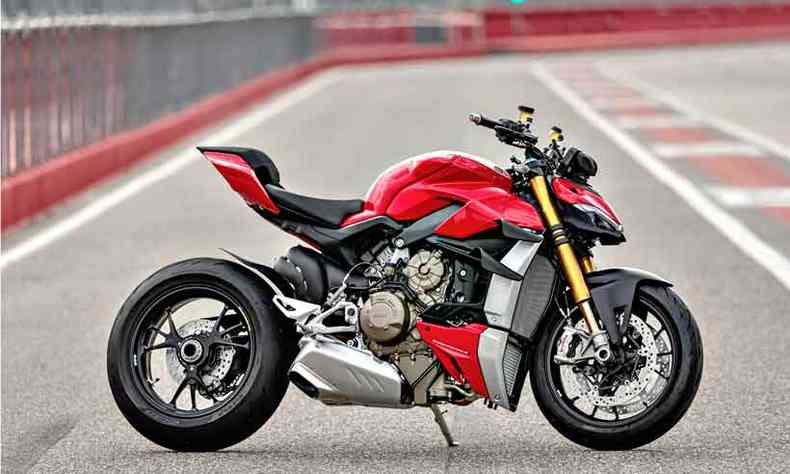 Ducati Streetfighter V4 tem central de medio inercial(foto: Ducati/Divulgao)