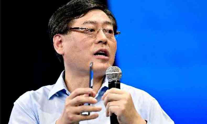 Yang Yuanquing, CEO global da Lenovo (foto: Bertrand Guay/AFP %u2013 15/6/17])