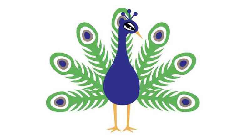 O design original do emoji de pavo aprovado pela Unicode(foto: Yiying Lu)