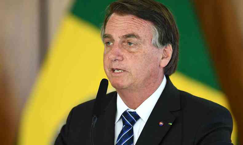 Presidente Bolsonaro durante discurso