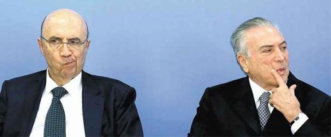 Temer e o ministro da Fazenda, Henrique Meirelles, ouviram dos l�deres empresariais que eleva��o da carga tribut�ria, neste momento, s� levar� a inadimpl�ncia(foto: Lula Marques/Ag�ncia PT)