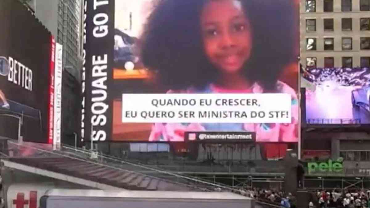 Campanha por ministra negra no STF é exibida na Times Square - Politica -  Estado de Minas