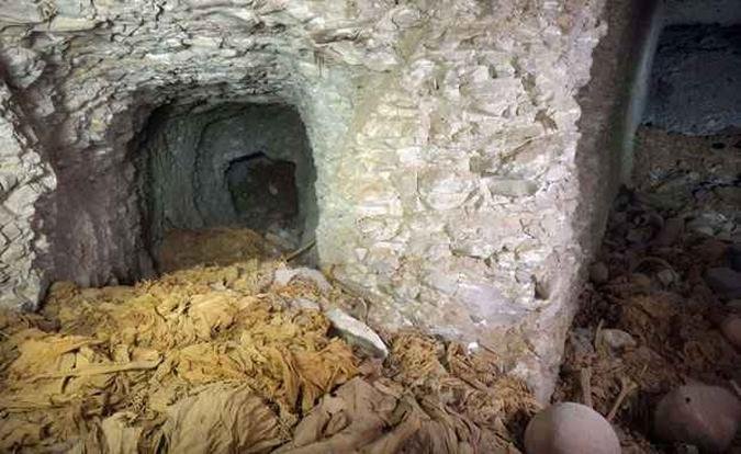 Imagem da tumba de 4 mil anos encontrada por exploradores espanh�is(foto: AFP PHOTO / HO / EGYPTIAN MINISTRY OF ANTIQUITIES)