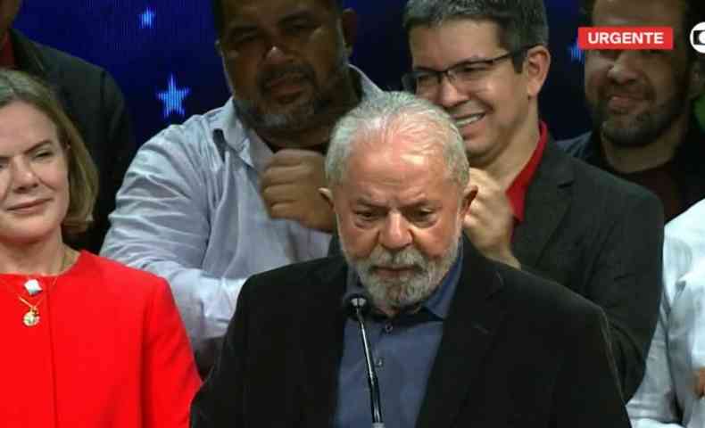 Lula da coletiva de imprensa