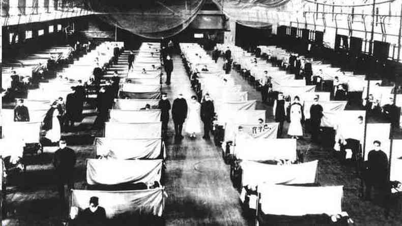 Estima-se que entre 50 e 100 milhes de pessoas tenham morrido por causa da gripe espanhola(foto: Getty Images)
