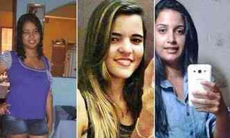 Michele, Lidiana e Thayane, achadas mortas em Portugal(foto: Reproduo internet)