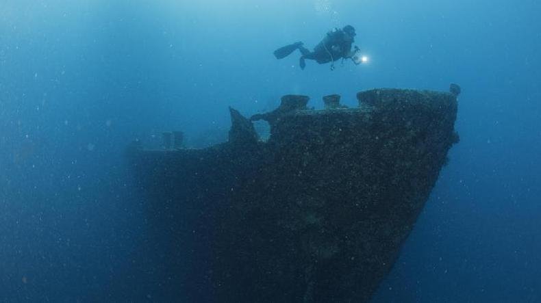 Destro�os do navio Thistlegorm, no Mar Vermelho, Egito.