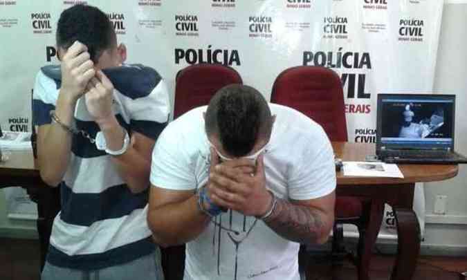 Dois homens foram apreendidos em operao policial(foto: Polcia Civil/Divulgao)