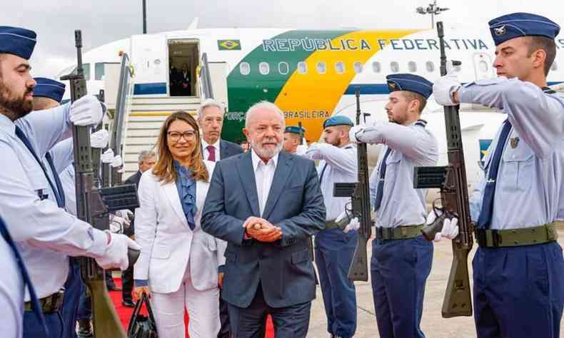 Lula e Janja chegam a Portugal