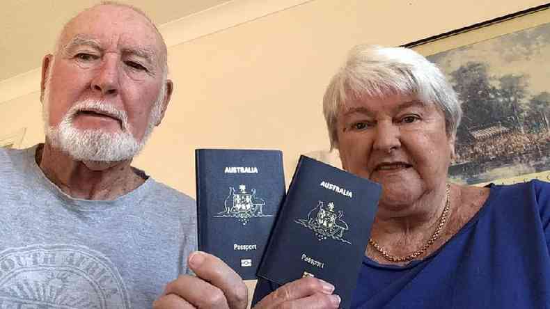 John e Margaret Sparks ficaram presos por quase um ano no Reino Unido(foto: JOHN AND MARGARET SPARKS)