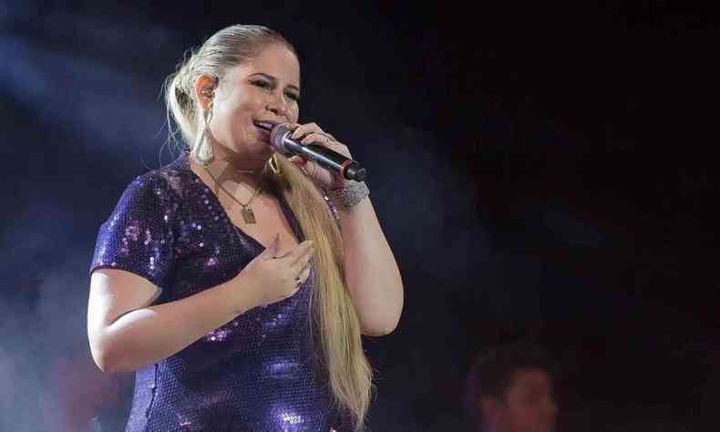 Marlia Mendona, em show no ano de 2017, em Belo Horizonte