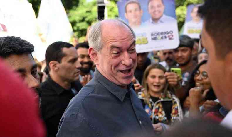 O candidato Ciro Gomes.