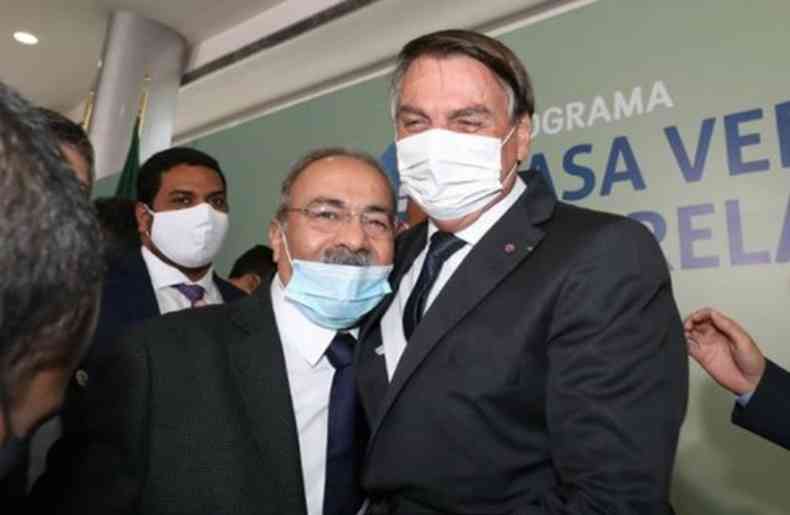 Chico Rodrigues, o senador flagrado com dinheiro na cueca, e o presidente da Repblica, Jair Bolsonaro