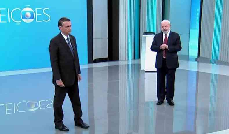 Lula e Bolsonaro no debate