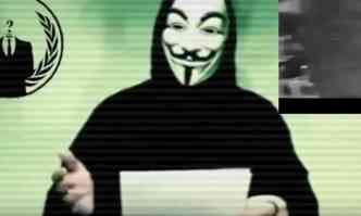 Anonymous  um coletivo de voluntrios que ficou famoso por realizar ataques cibernticos(foto: Reproduo/Youtube)