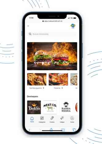 tela aplicativo uai chef