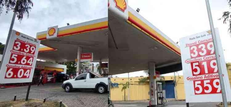 Gasolina subiu R$ 0,45 em alguns postos de BH