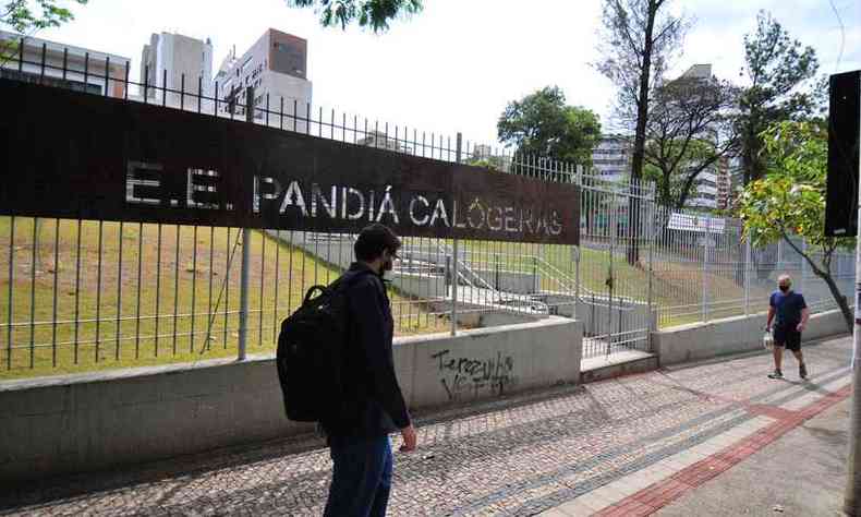 Escola Estadual Pandi Calgeras, no Bairro Santo Agostinho, Regio Centro-Sul de Belo Horizonte(foto: 23/09/2020 - Leandro Couri/EM/D.A Press )