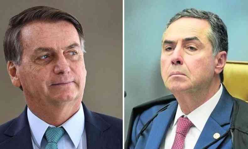O presidente Jair Bolsonaro voltou atacar o ministro Lus Roberto Barroso(foto: Agncia Brasil/Reproduo)