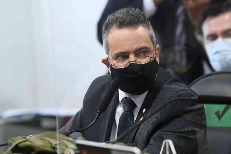 Ex-secretrio-executivo do Ministrio da Sade, coronel Antnio Elcio Franco Filho, depe na CPI da COVID(foto: Marcos Oliveira/Agncia Senado)