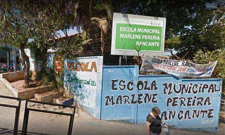 Agresses aconteceram na Escola Municipal Marlene Pereira Rancante, no Bairro Alpio de Melo(foto: Reproduo da internet/Google Maps)